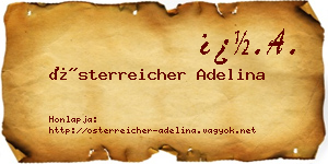 Österreicher Adelina névjegykártya